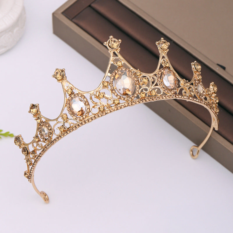 Champagne Rhinestone Tiara