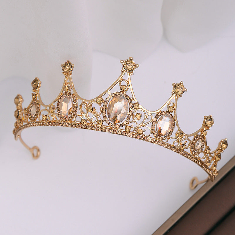 Champagne Rhinestone Tiara
