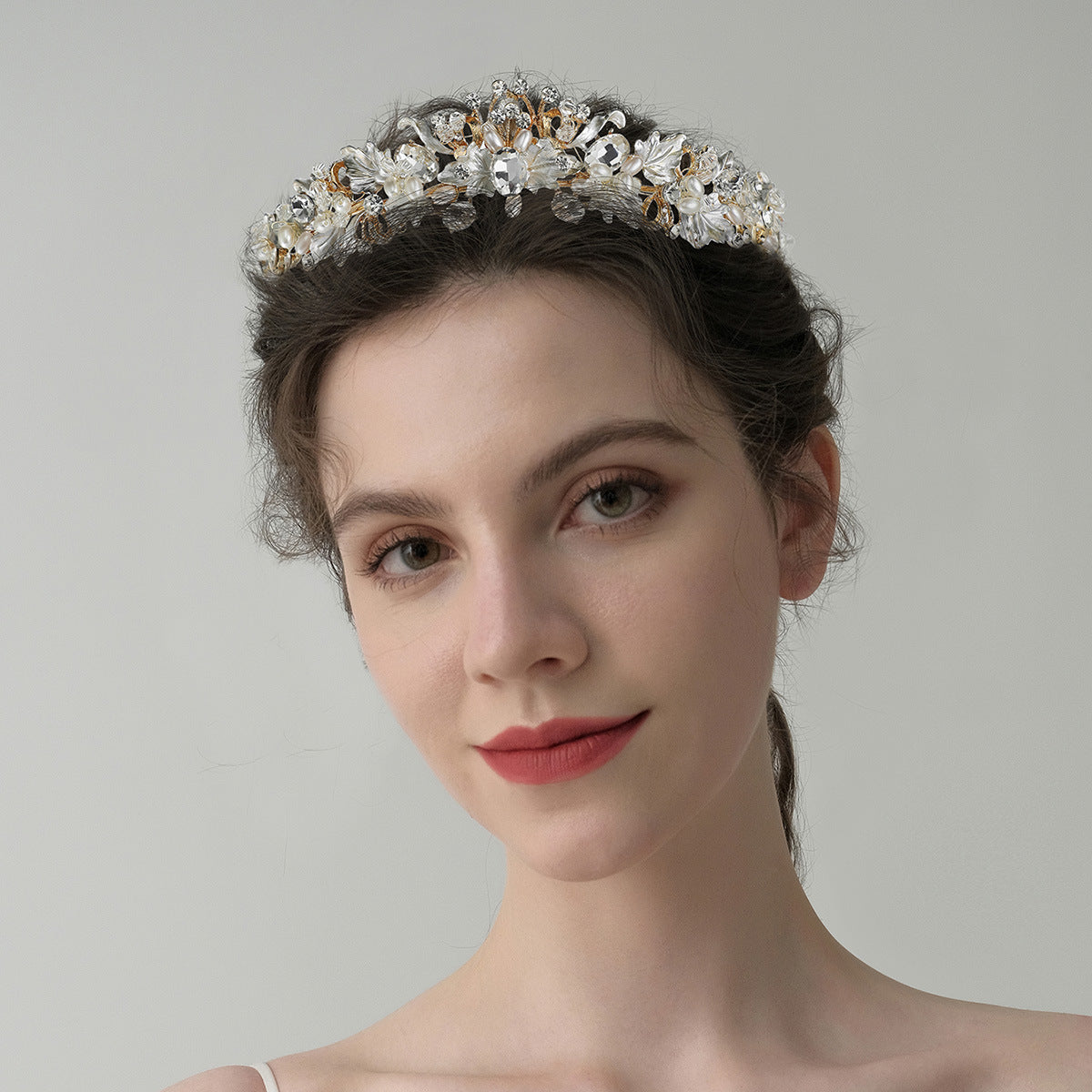 Baroque Flowers Headdress Tiara