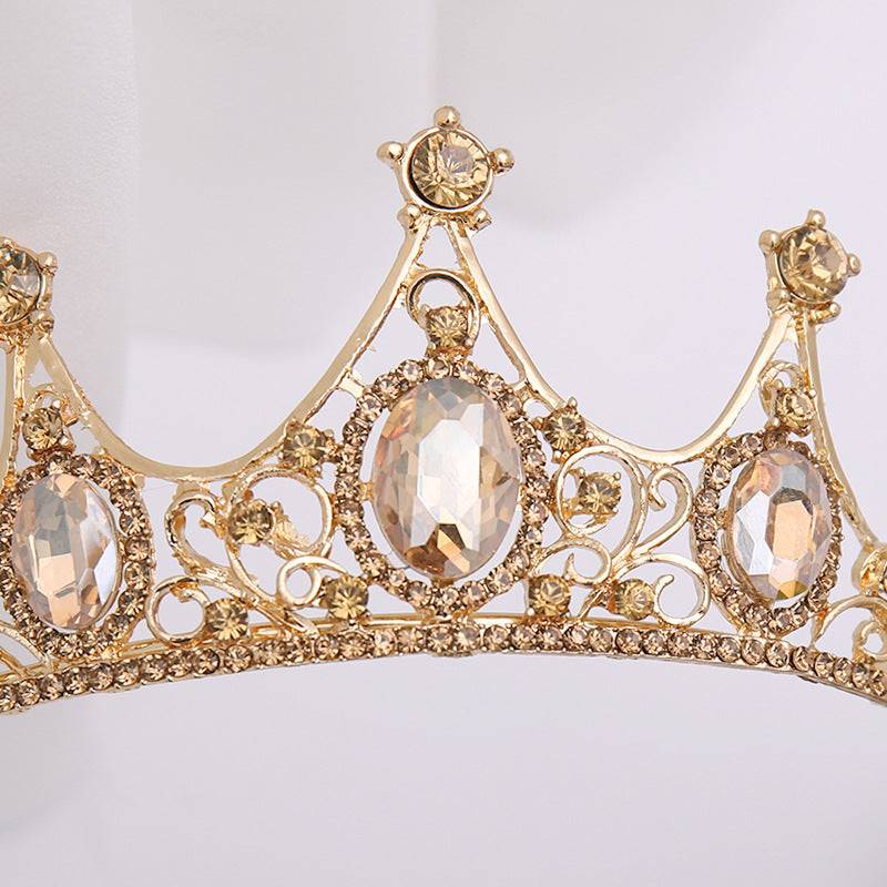 Champagne Rhinestone Tiara