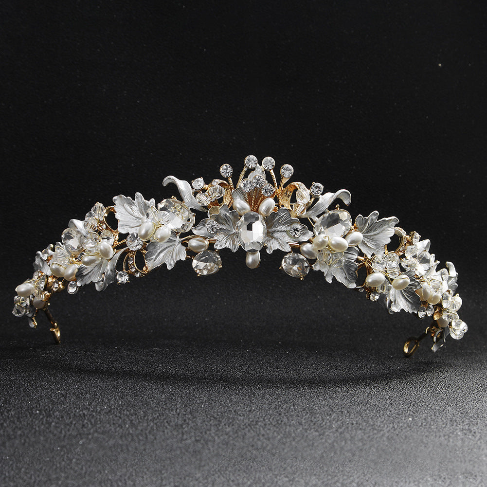 Baroque Flowers Headdress Tiara