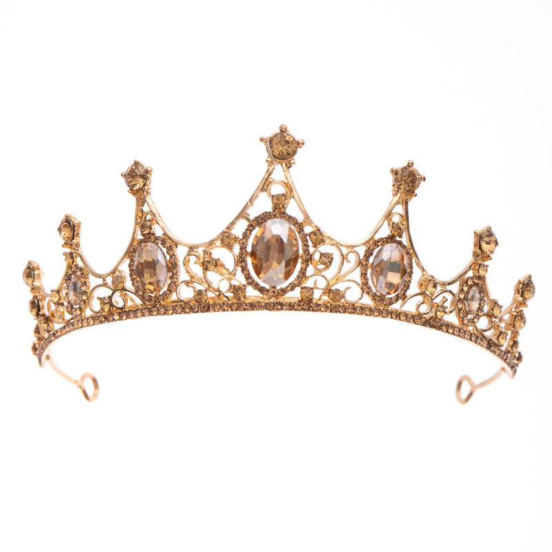 Champagne Rhinestone Tiara