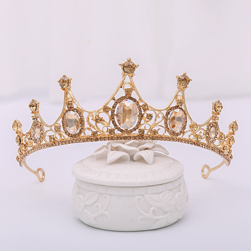 Champagne Rhinestone Tiara