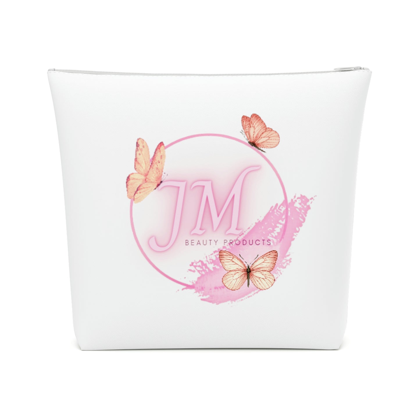 Jodi Metcalf's Butterfly Cotton Cosmetic Bag in White