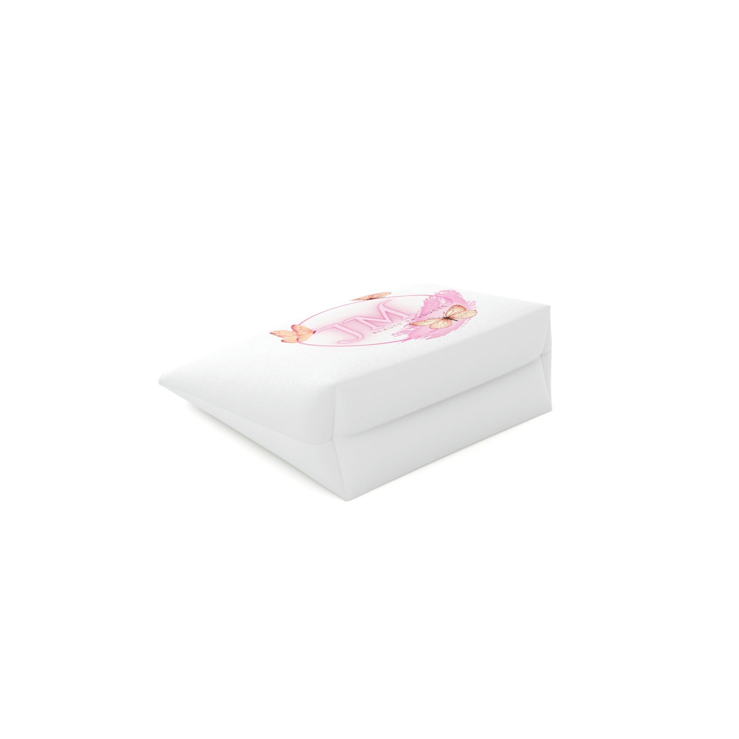 Jodi Metcalf's Butterfly Cotton Cosmetic Bag in White