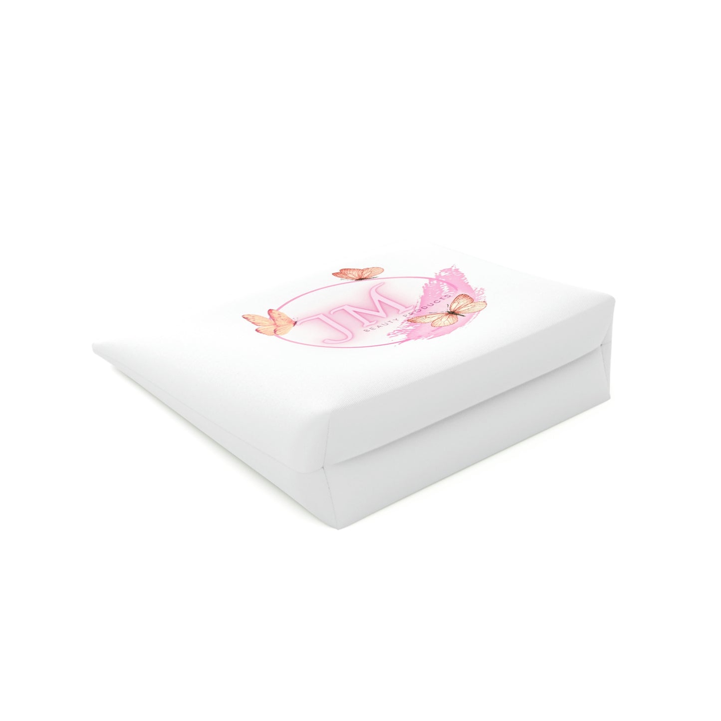 Jodi Metcalf's Butterfly Cotton Cosmetic Bag in White