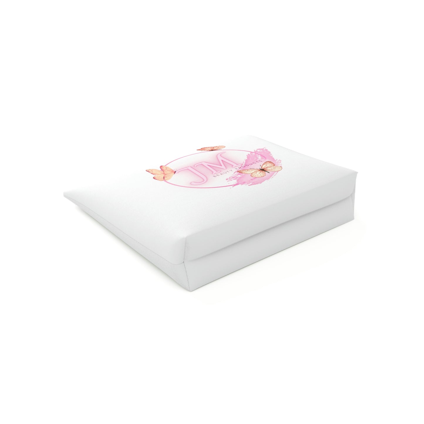 Jodi Metcalf's Butterfly Cotton Cosmetic Bag in White