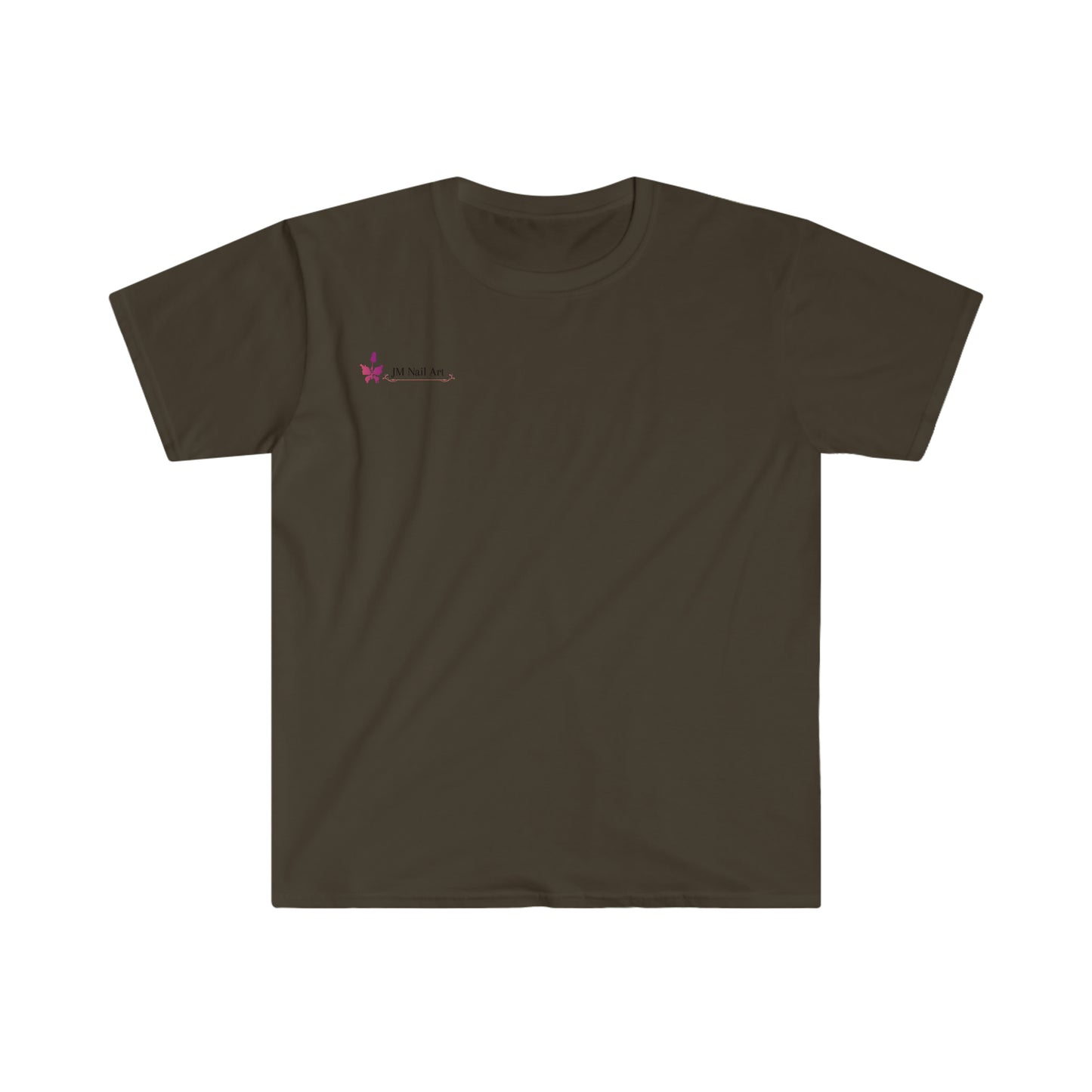 JM Nail Art Business Logo Unisex Softstyle T-Shirt