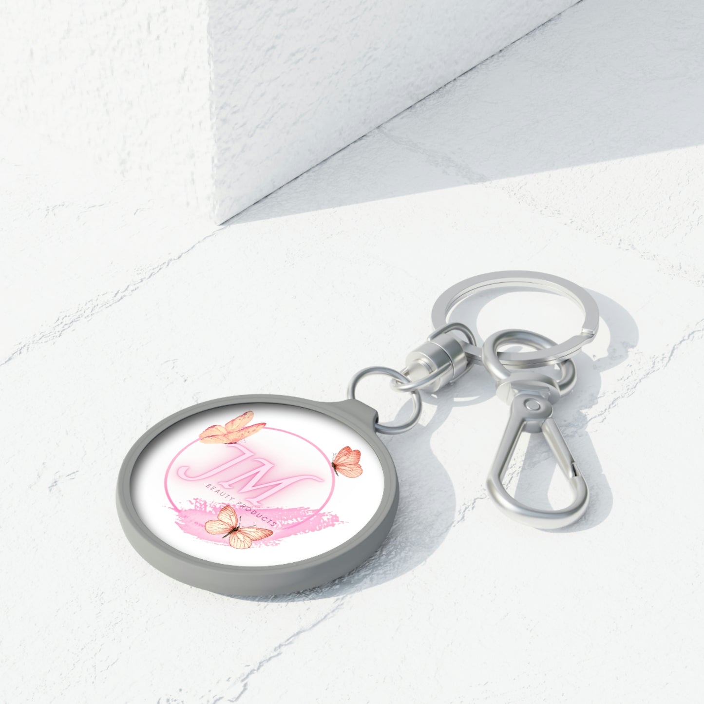 Jodi Metcalf's Butterfly Logo Keyring Tag