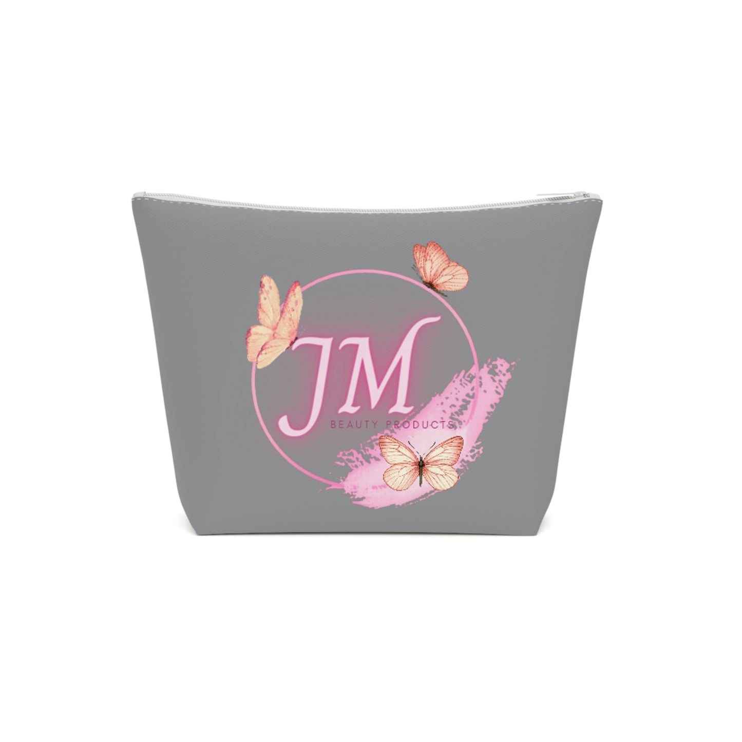 Jodi Metcalf's Butterfly Cotton Cosmetic Bag in Grey / Gray