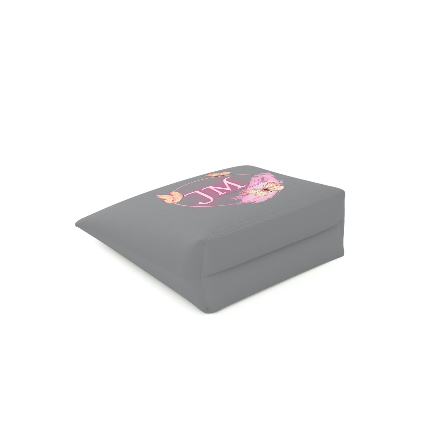 Jodi Metcalf's Butterfly Cotton Cosmetic Bag in Grey / Gray
