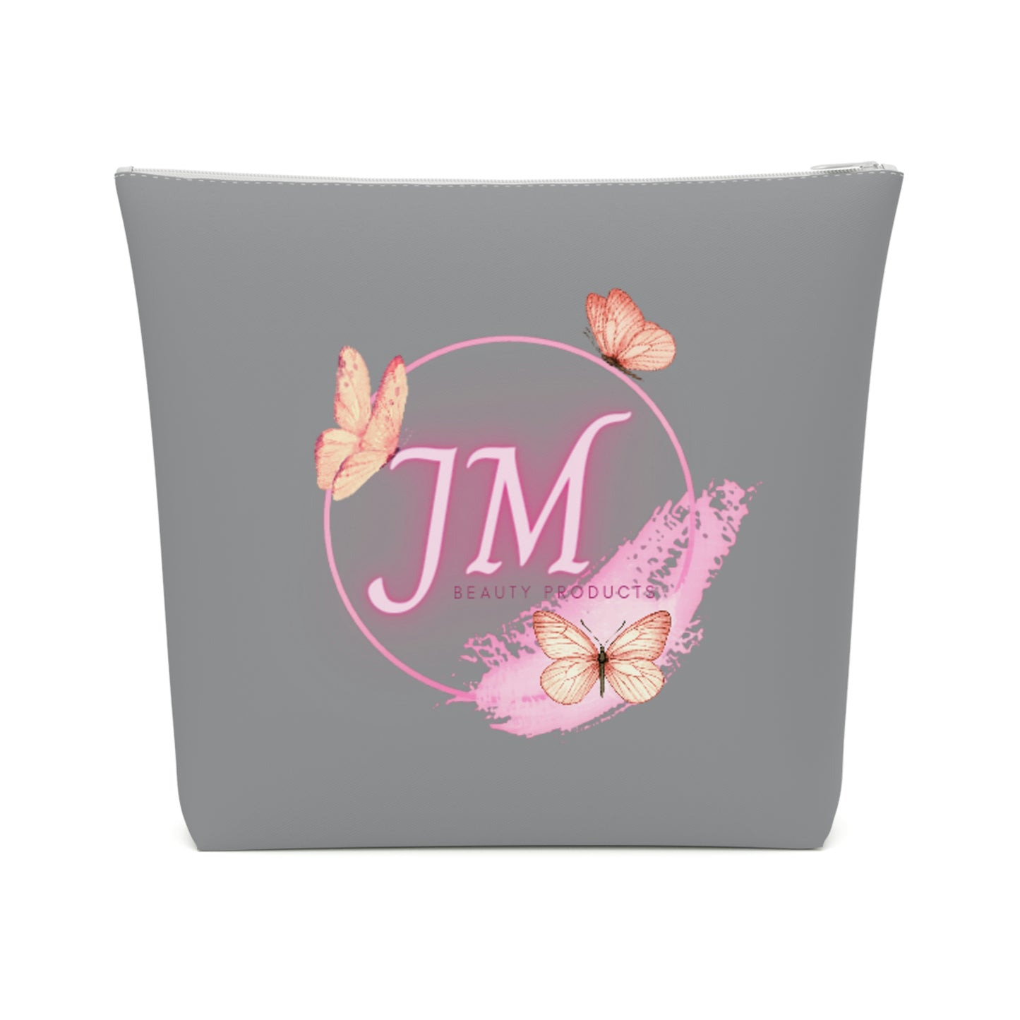 Jodi Metcalf's Butterfly Cotton Cosmetic Bag in Grey / Gray