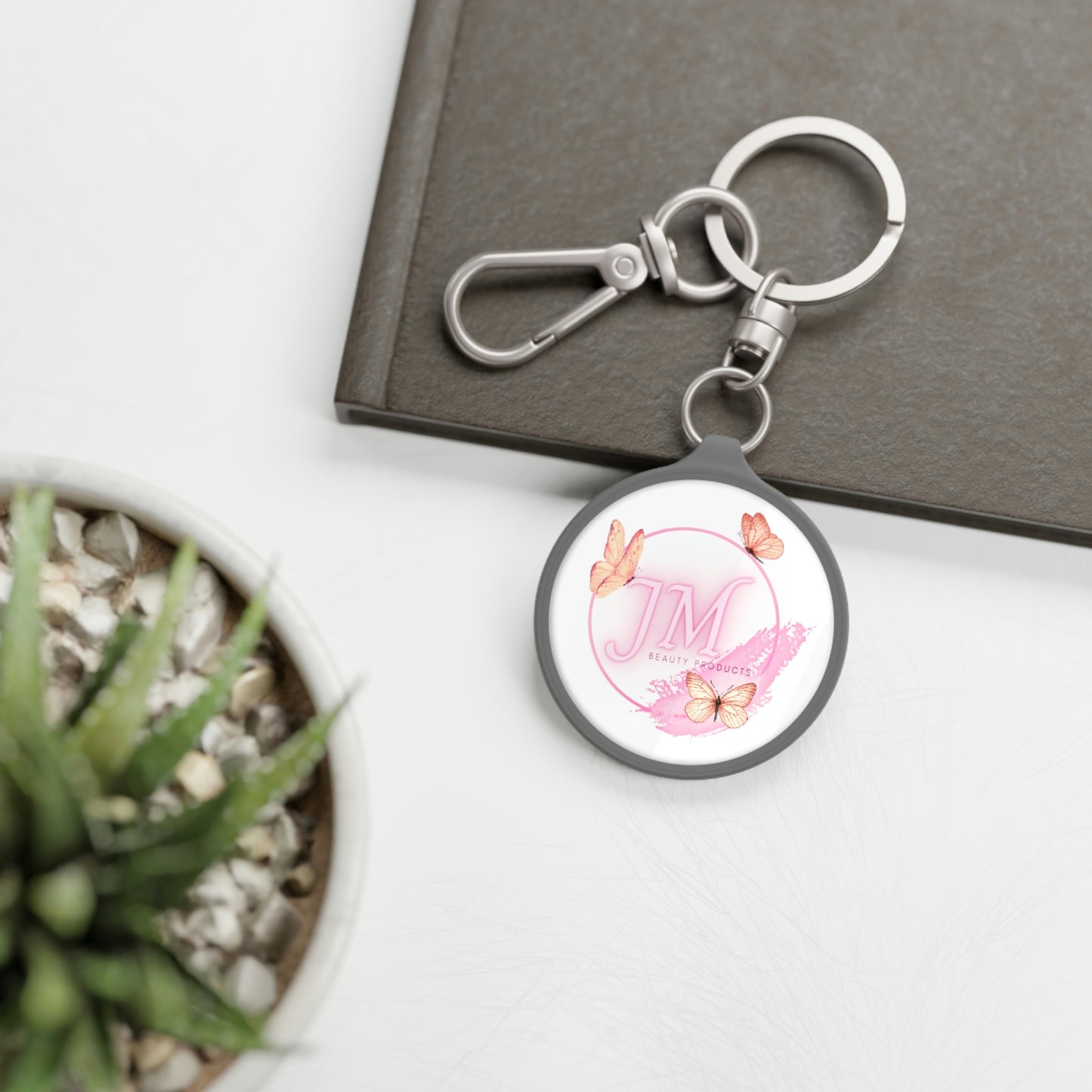 Jodi Metcalf's Butterfly Logo Keyring Tag