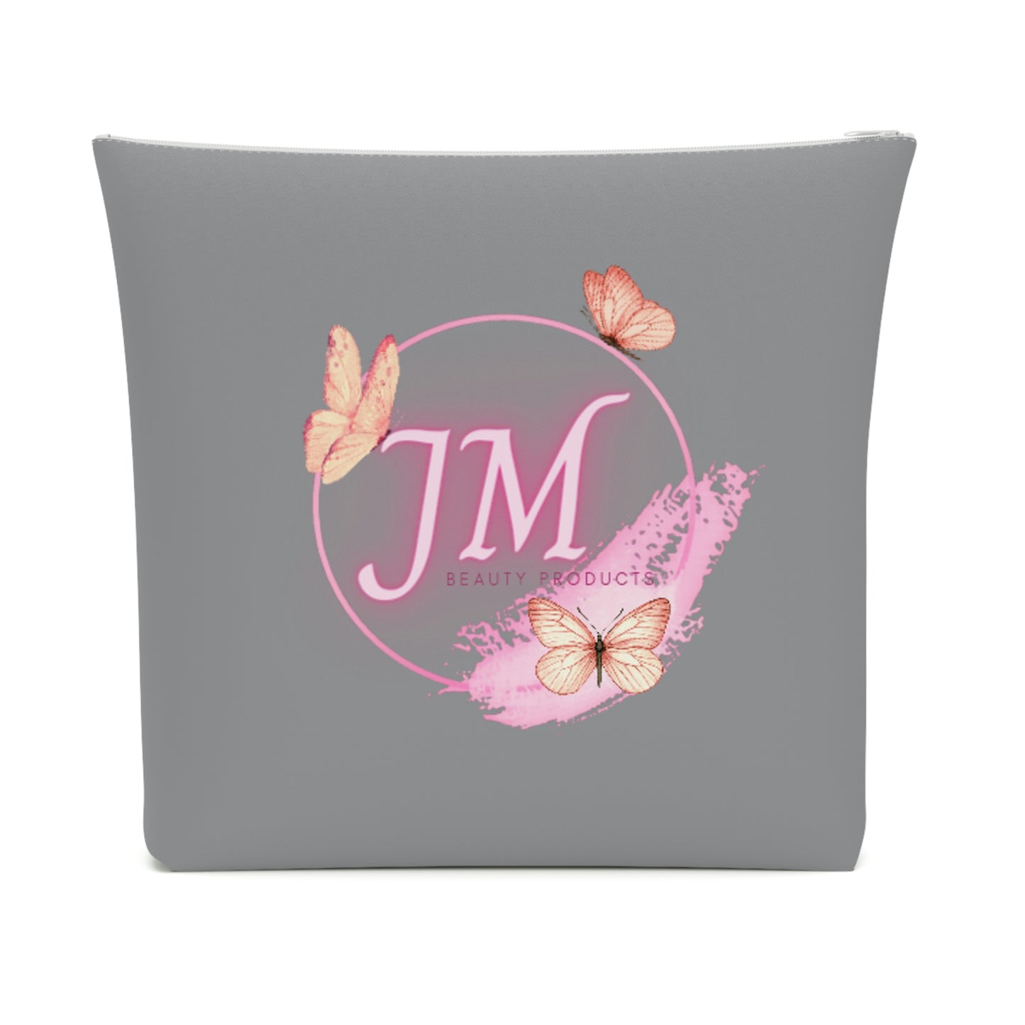 Jodi Metcalf's Butterfly Cotton Cosmetic Bag in Grey / Gray