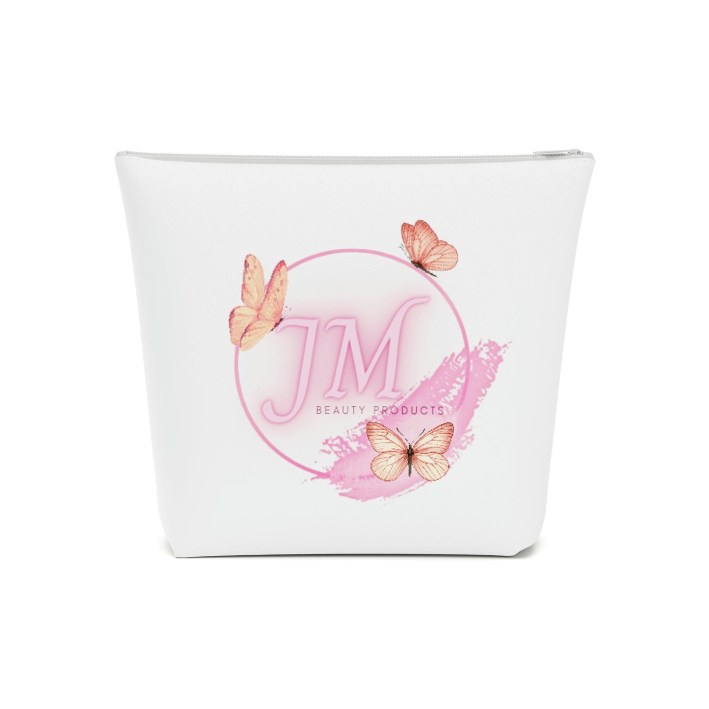 Jodi Metcalf's Butterfly Cotton Cosmetic Bag in White