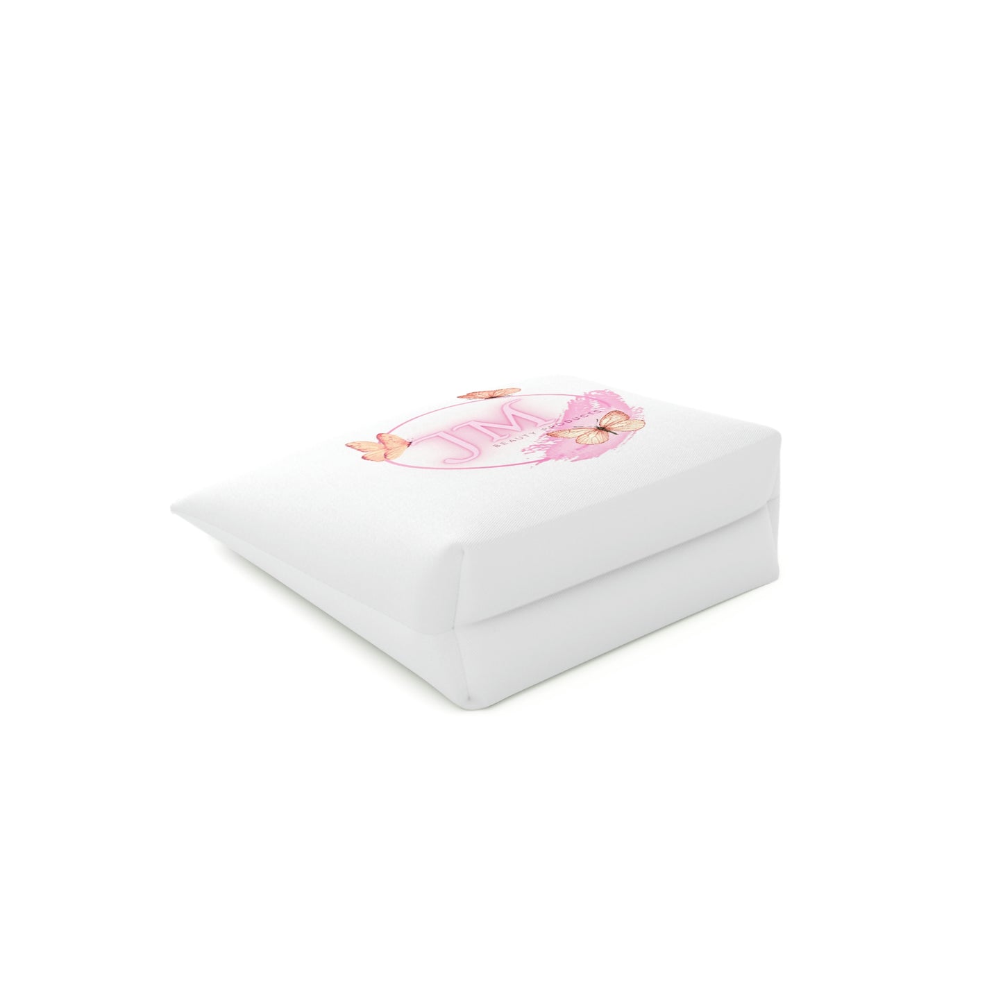 Jodi Metcalf's Butterfly Cotton Cosmetic Bag in White