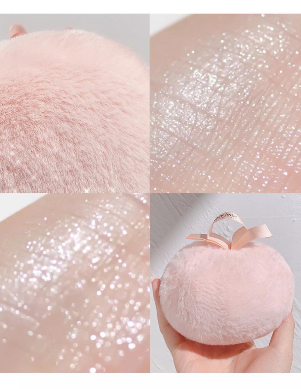 Peach Soft Fluffy Powder Puff