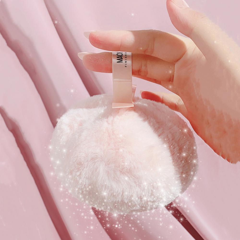 Peach Soft Fluffy Powder Puff