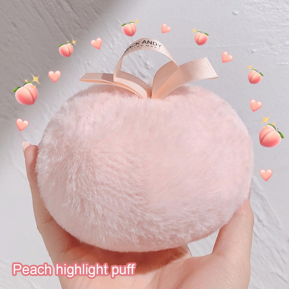 Peach Soft Fluffy Powder Puff