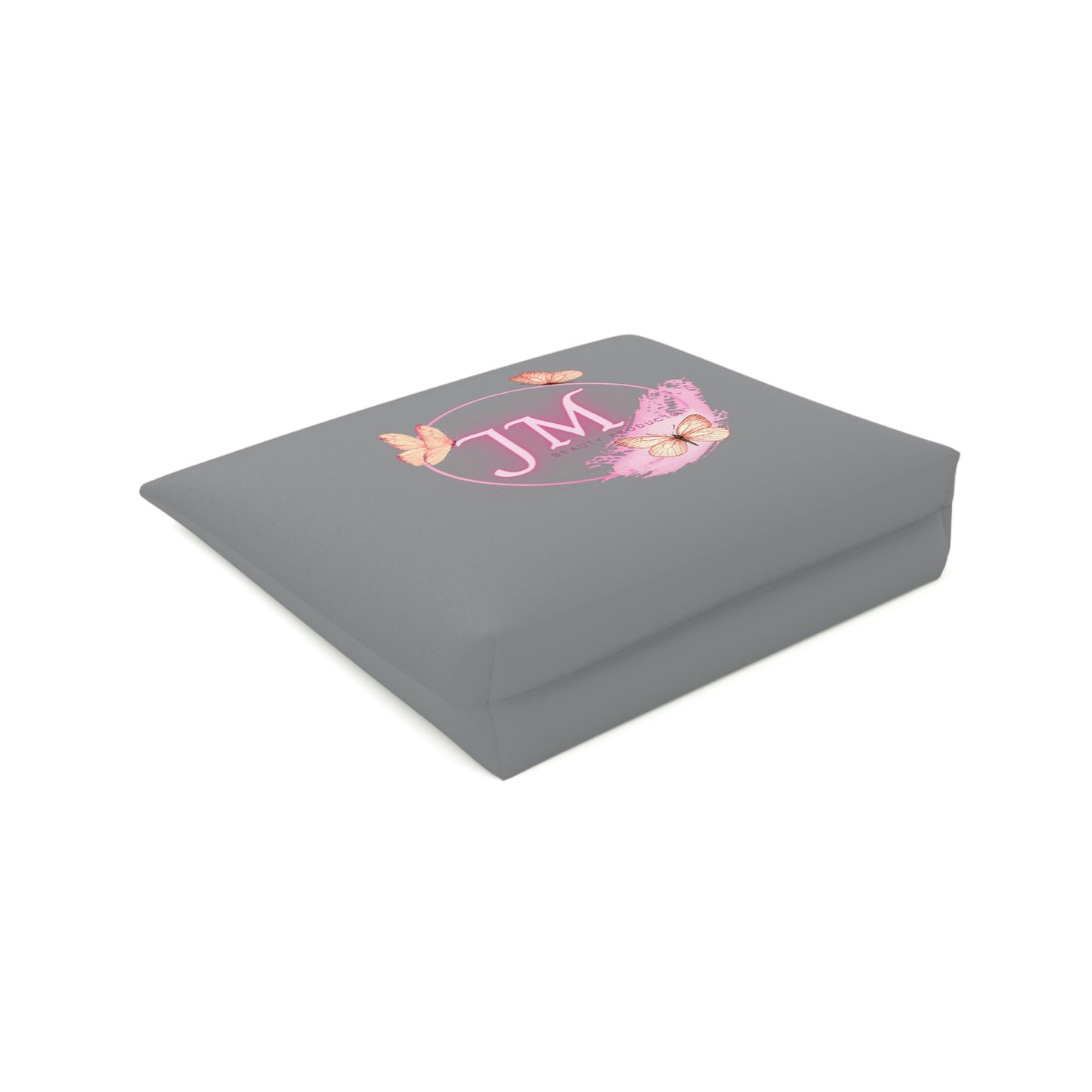 Jodi Metcalf's Butterfly Cotton Cosmetic Bag in Grey / Gray
