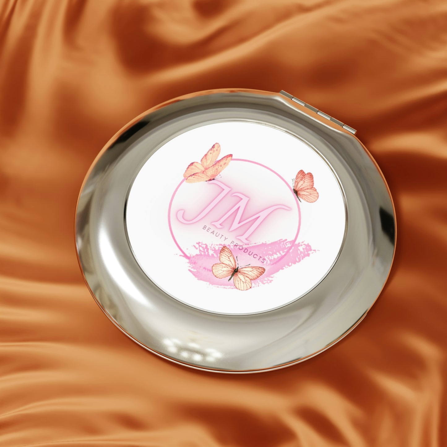 Jodi Metcalf's Butterfly Compact Travel Mirror in White