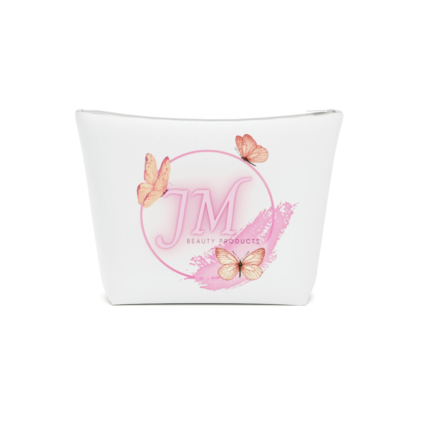Jodi Metcalf's Butterfly Cotton Cosmetic Bag in White