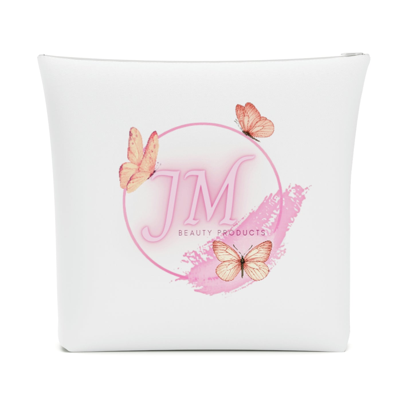 Jodi Metcalf's Butterfly Cotton Cosmetic Bag in White