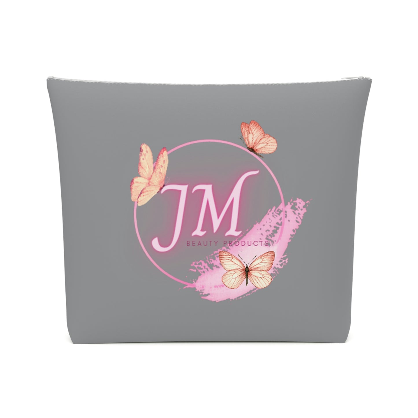 Jodi Metcalf's Butterfly Cotton Cosmetic Bag in Grey / Gray