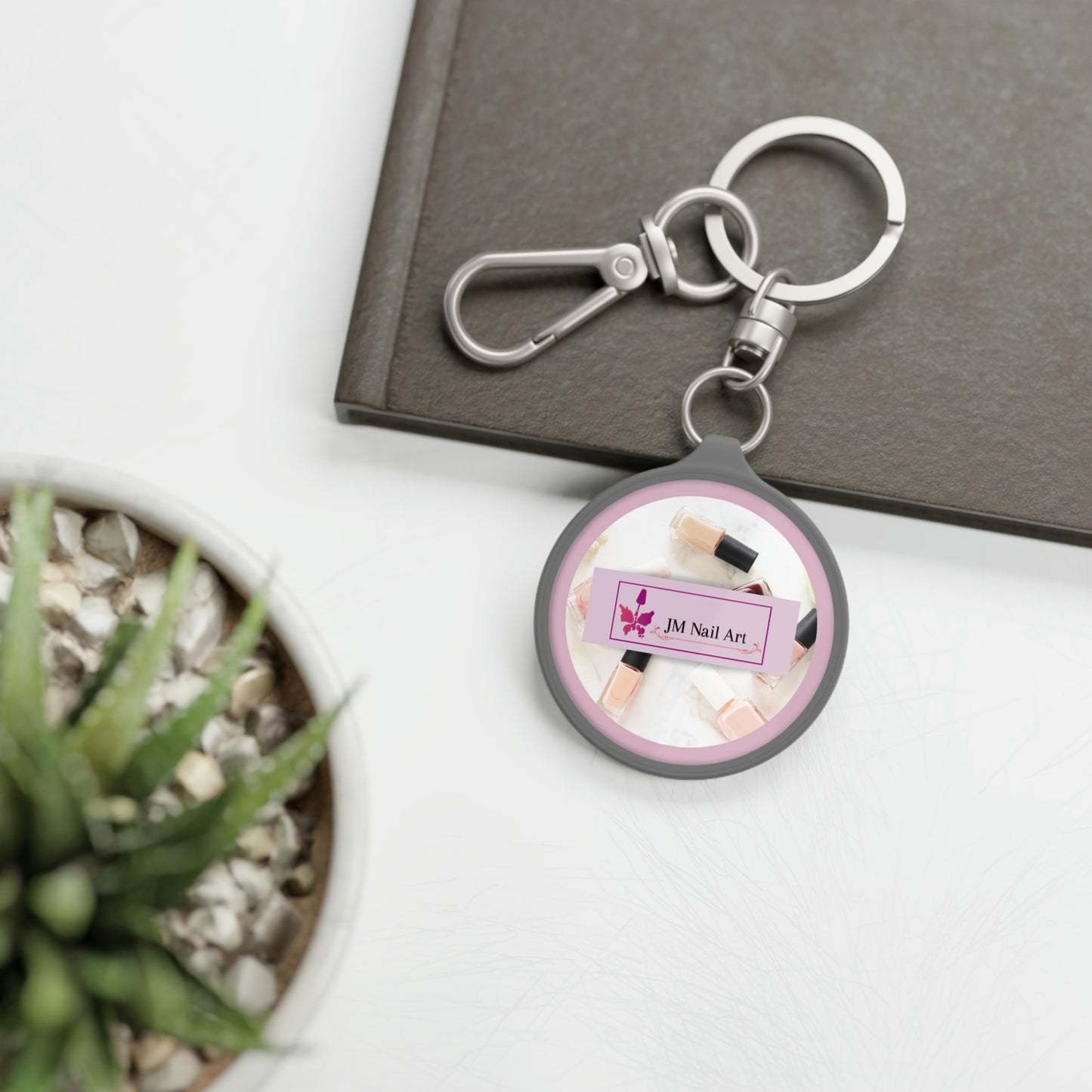 JM Nail Art Keyring Tag