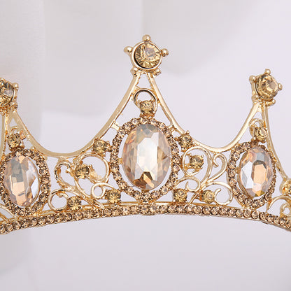 Champagne Rhinestone Tiara