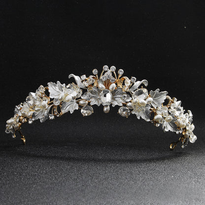 Baroque Flowers Headdress Tiara